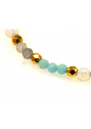 Bransoletka Amazonit Opal 925
