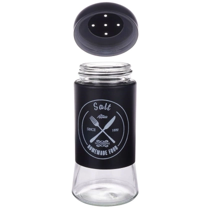 Przyprawnik solniczka pieprzniczka czarny zestaw 2 el.