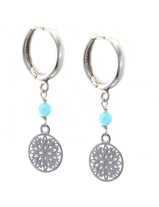 Kolczyki BOA VISTA Amazonit 925