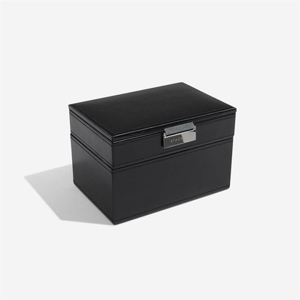 Pudełko na spinki i zegarki Stackers czarno-szare