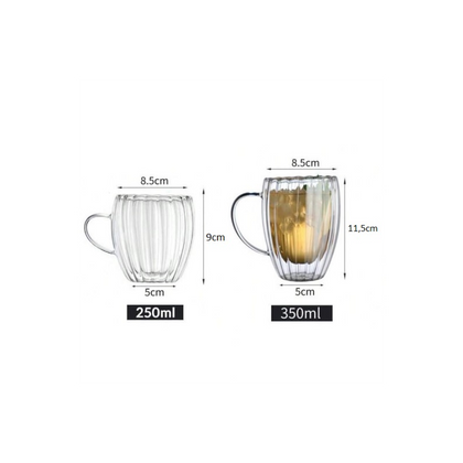 Szklanka termiczna Ryflowana 250 ml 1szt SZK43WZ5