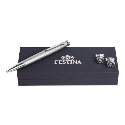 Zestaw upominkowy Festina długopis i spinki do mankietów - FJM221B + FSW3454B