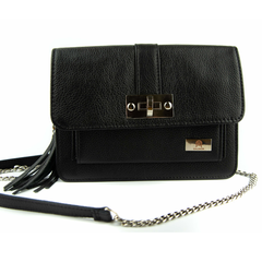 T-06 Torebka z klapką-czarna KEMER