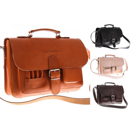 TECZKA SKÓRZANA 3W1 KEMER VOOC Vintage  P13 BRĄZOWA