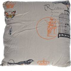 Poduszka bez z pomarańczowymi wzorami