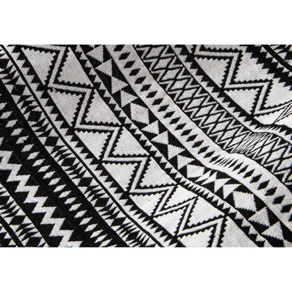 HAMAK OGRODOWY 2 OSOBOWY ETNO 200X150CM CZARNO-BIAŁY