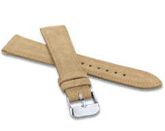 LAVVU Beżowy szyty pasek SUEDE z luksusowej skóry Top Grain - 16