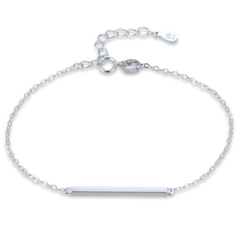 MINET Elegancka srebrna bransoletka sztyft