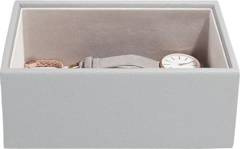 Szkatułka na biżuterię Stackers open mini kamienna szarość