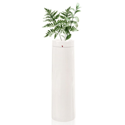 Wazon na kwiaty ceramiczny biały SERDUSZKA