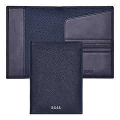 Etui na paszport Hugo Boss Classic Grained Navy