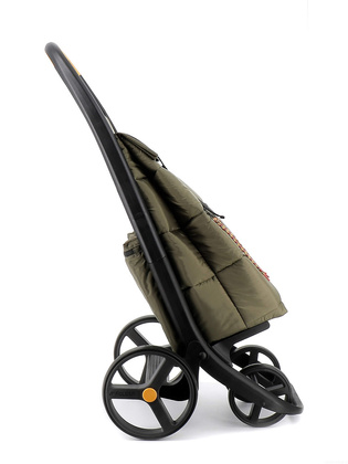 Wózek na zakupy ROLSER Clec Termo Polar 8 Plus Lemon Kaki DUŻE KOŁA NOWOŚĆ Recykling