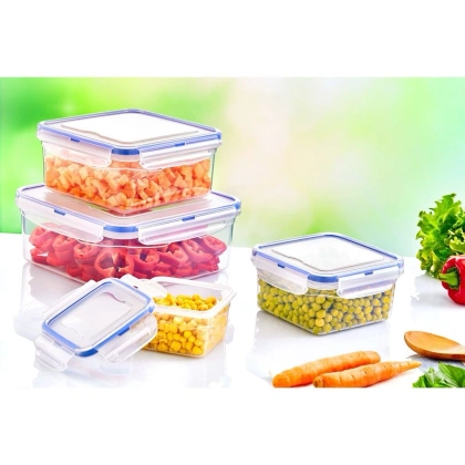 Pojemnik plastikowy 400ml PROSTOKĄT SAVER BOX z pokrywką