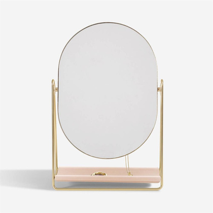 Lusterko Stackers różowo-złote z organizerem na biżuterię