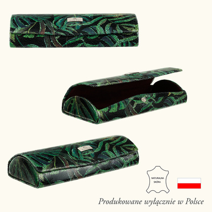 Kolorowe etui na okulary BajuBaj z naturalnej skóry ED107s161