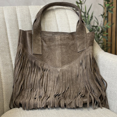 Torebka damska skórzana 25-012 Taupe