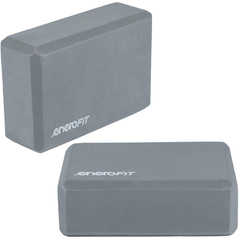 BLOK KOSTKA DO ĆWICZEŃ JOGA PILATES FITNESS SZARY ENERO FIT