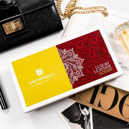 Portfel damski skórzany PELLUCCI PTN 421077-SH-1 fioletowy