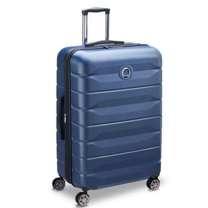 Delsey Air Amour duża niebieska walizka na kółkach 77 cm
