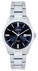 LAVVU Zegarek ze szkłem szafirowym ​HALLAND Blue
