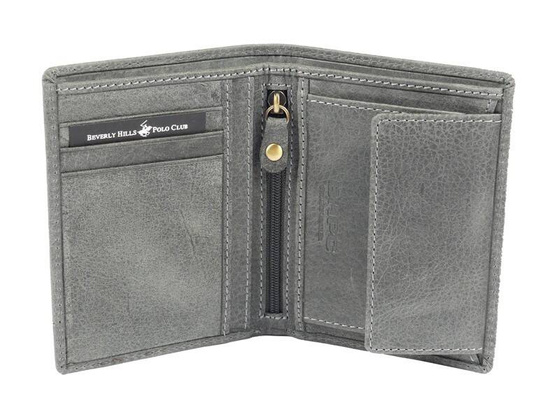BH-396 TUCSON Portfel męski skórzany Szary