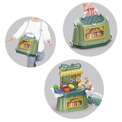 Supermarket - torba - koszyk 3w1 28,3x11,8x31,8 cm