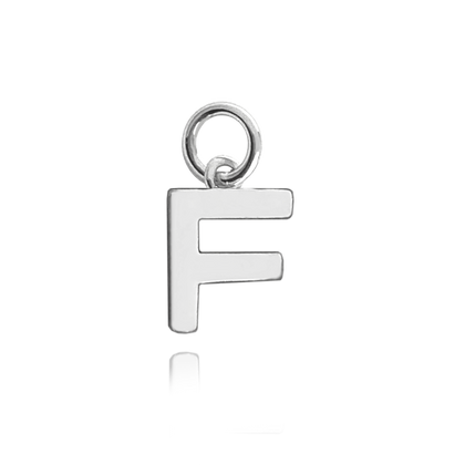 MINET Srebrny wisiorek mała litera „F”
