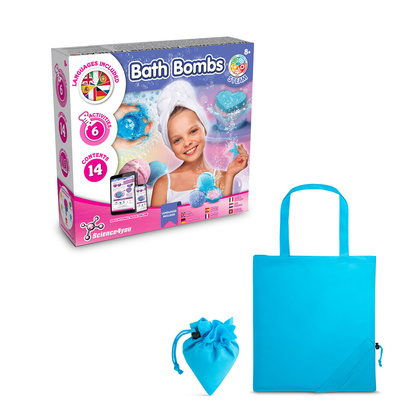 Bath Bombs Kit V. Gra edukacyjna dostarczany ze składaną torbą prezentową