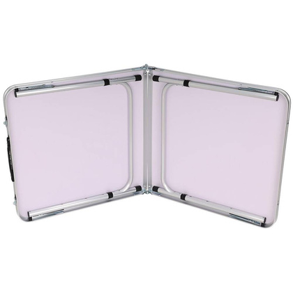 STOLIK TURYSTYCZNY SKŁADANY KEMPINGOWY 120X60X70/62/55CM SZARY