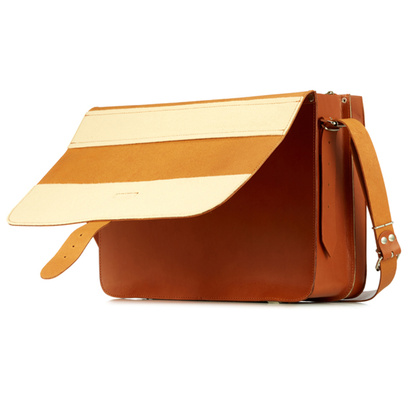 Duża torba skórzana 3w1 KEMER VOOC Vintage P43 Ruda