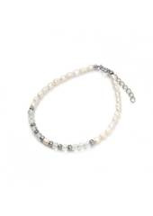 Bransoletka Ślubna Kryształ Górski 925