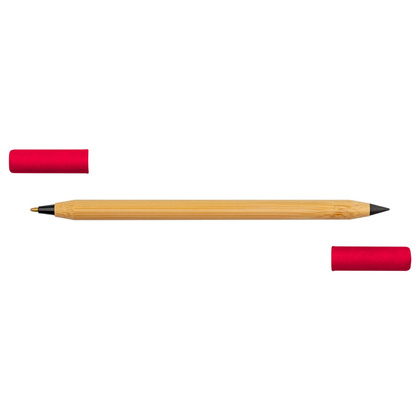 Bambusowy długopis 2 w 1, "wieczny" ołówek | Mikayla