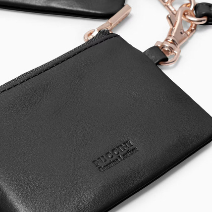 Brelok z saszetkami skórzanymi PUCCINI VULCANO ZN92512 1 Czarny