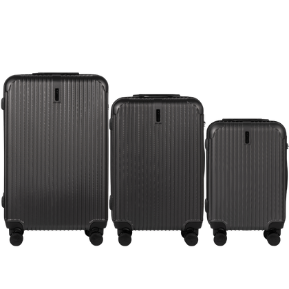 Zestaw 3 walizek WINGS TR059 D.GREY