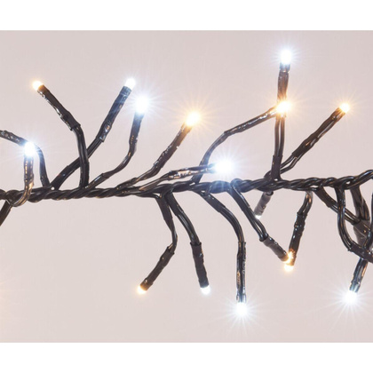 LAMPKI CHOINKOWE ŁAŃCUCH ŚWIETLNY 576 LED TIMER ZIMNY CIEPŁY  BIAŁY