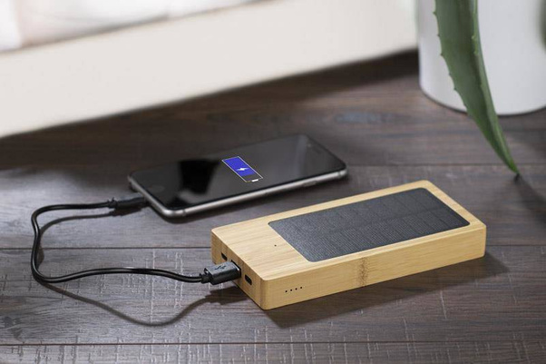 Power bank solarny SONNEN 10 000 mAh Brązowy