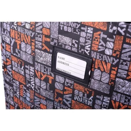 Mała kabinowa walizka PELLUCCI RGL 773 S Szaro Pomarańczowa