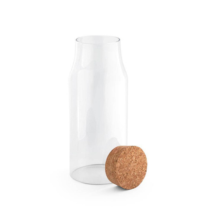 JASMIN 800. Szklana butelka z korkową pokrywką 800 ml
