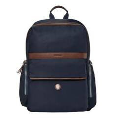 Plecak Button Navy & Brown