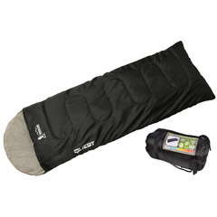 Śpiwór turystyczny mumia kołdra Quest czarny