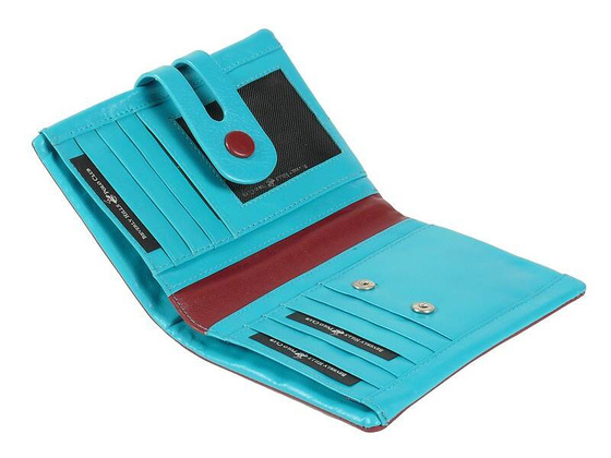 BH-283 UTAH Portfel damski skórzany Czerwony