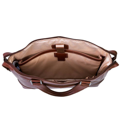 Torba męska skórzana na laptopa 17" MCKLEIN Arcadia Brązowa