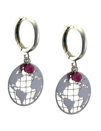 Kolczyki SAO PAULO Rubin 925