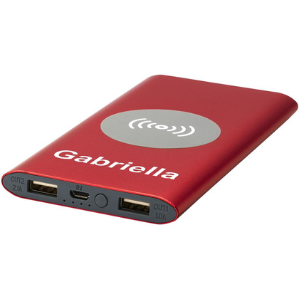 Juice bezprzewodowy powerbank, 8000 mAh Czerwony
