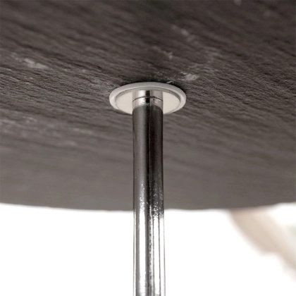 Patera kamienna 3-piętrowa na ciastka ciasto owoce babeczki czarna 31 cm