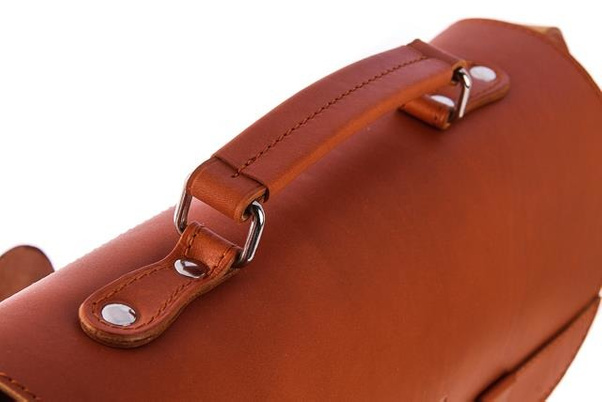 Klasyczna teczka / plecak KEMER VOOC Vintage P12 naturalny