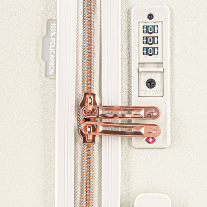 Średnia walizka PUCCINI MALIBU PC031B 0 Biała