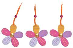 Kpl.3 zawieszek kwiatków