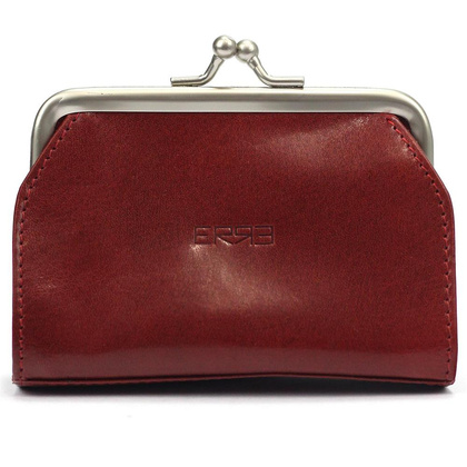 Średniej wielkości skórzana damska portmonetka