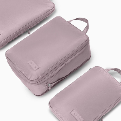 Zestaw kompresyjnych ogranizerów podróżnych PUCCINI ZOK 3A Różowe